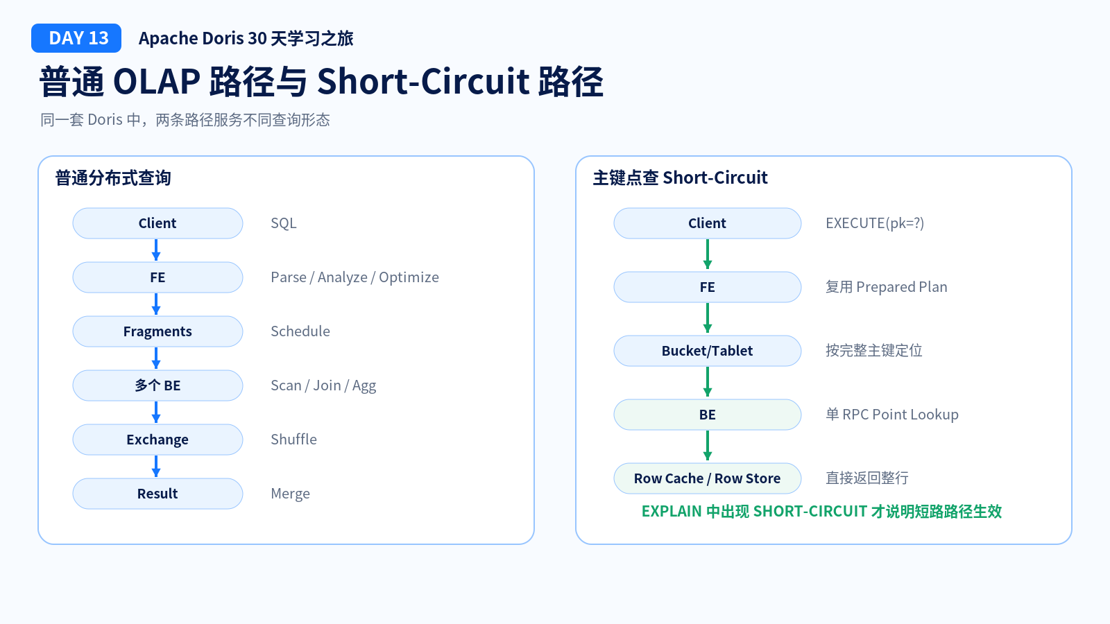普通路径与短路路径
